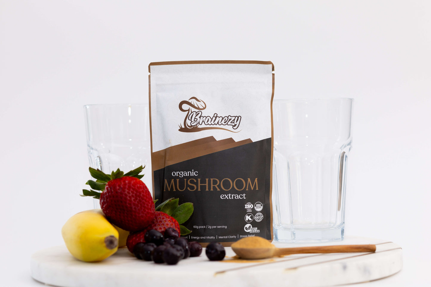 Brainezy 9in1 Daily Wellness Mushroom Secret- 30 Servings