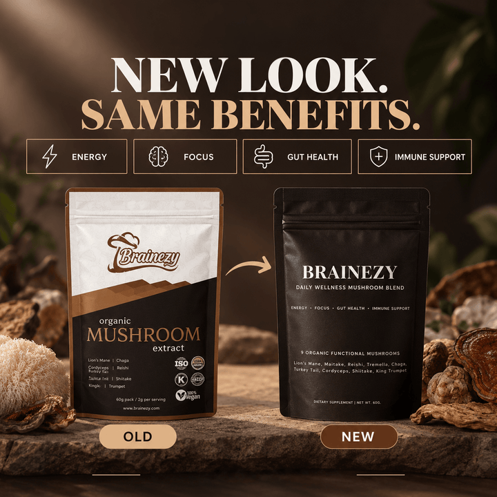 Daily Mushroom Energy & Mind Support- 60g (30 Servings)
